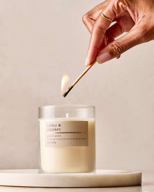 Coffee & Whiskey Single Wick Candle