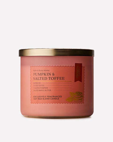 Pumpkin & Salted Toffee 3-Wick Candle