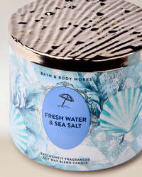 Fresh Water & Sea Salt 3-Wick Candle