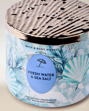 Fresh Water & Sea Salt 3-Wick Candle