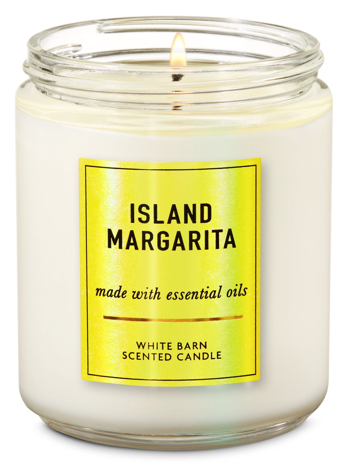 Island Margarita Single Wick Candle - Bath And Body Works