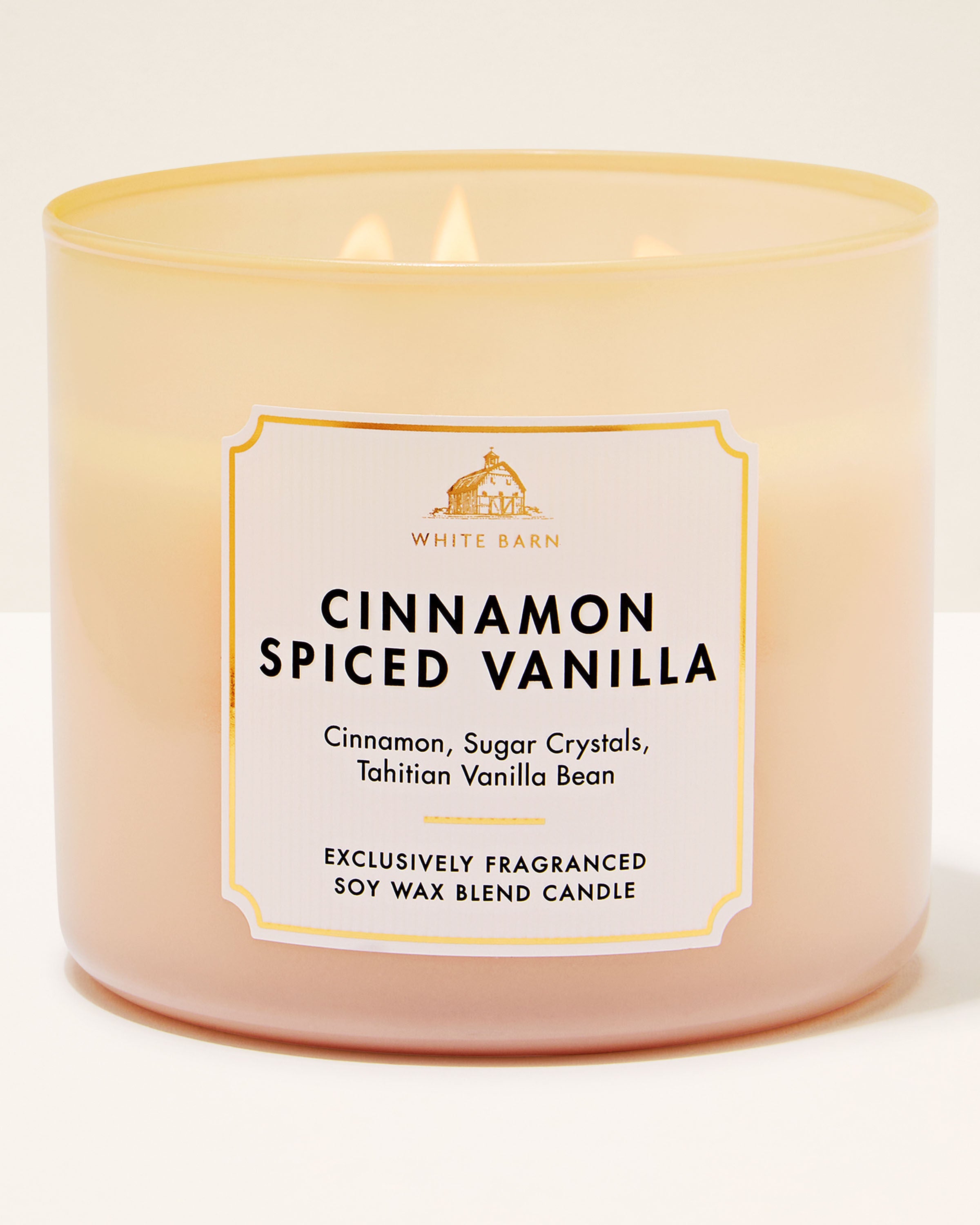 Cinnamon Spiced Vanilla 3-Wick Candle | Bath & Body Works