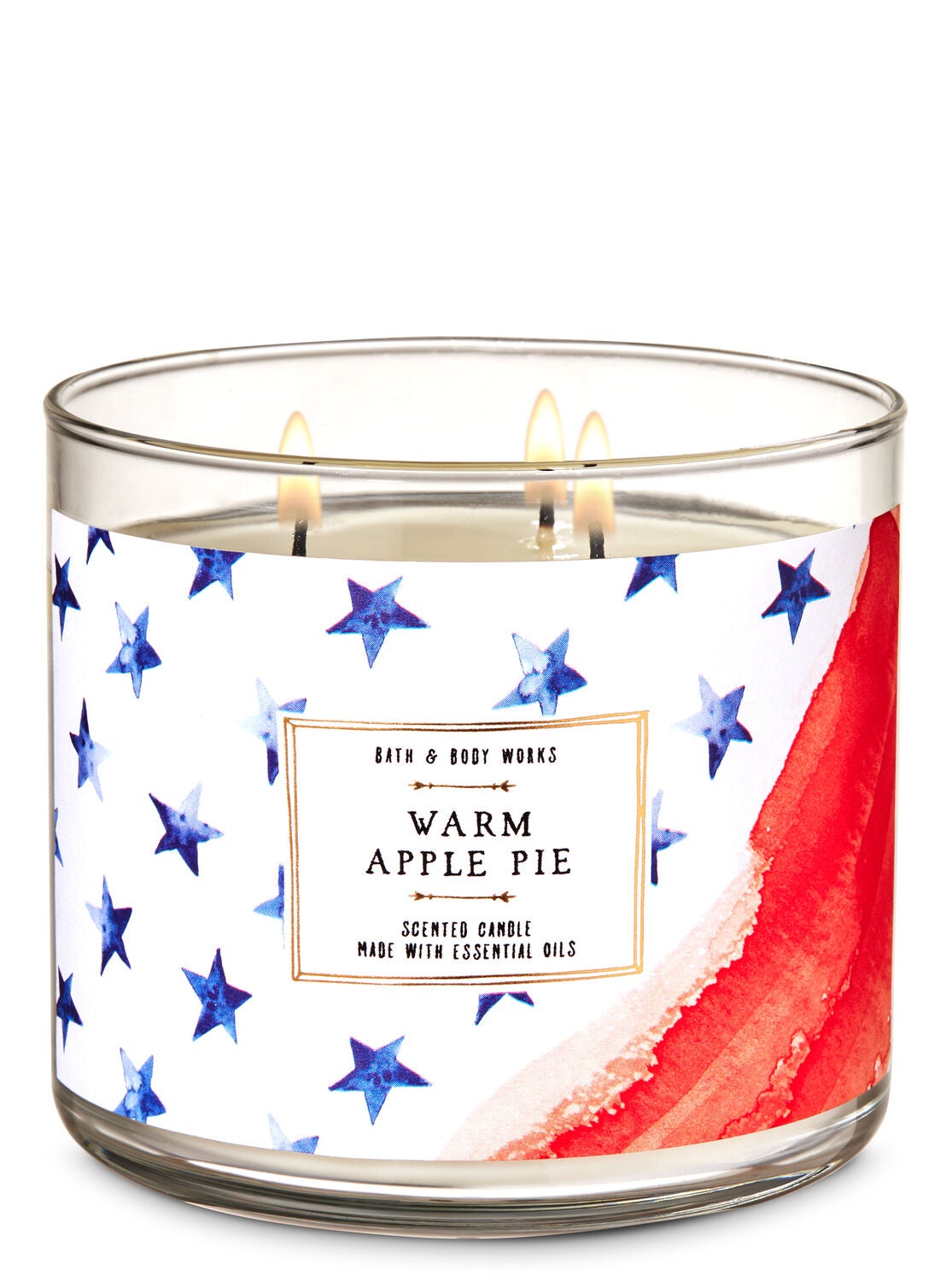 Warm Apple Pie 3-Wick Candle - Bath And Body Works