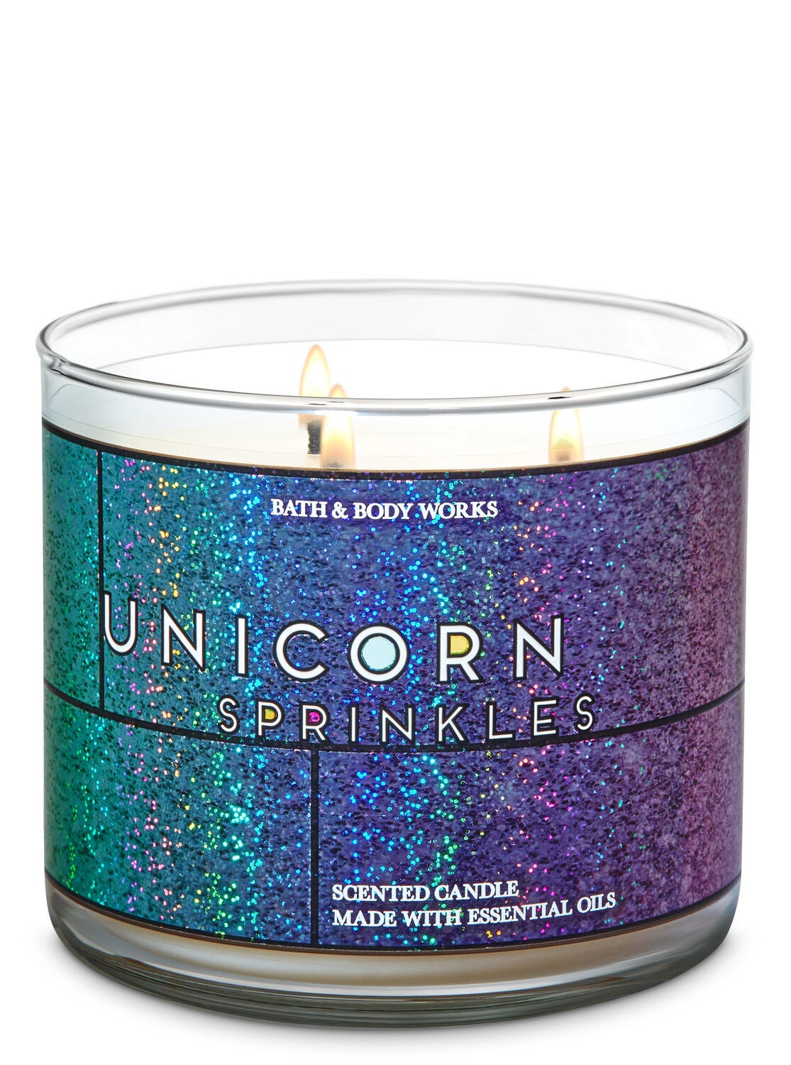 Unicorn Sprinkles 3 Wick Candle Bath Body Works