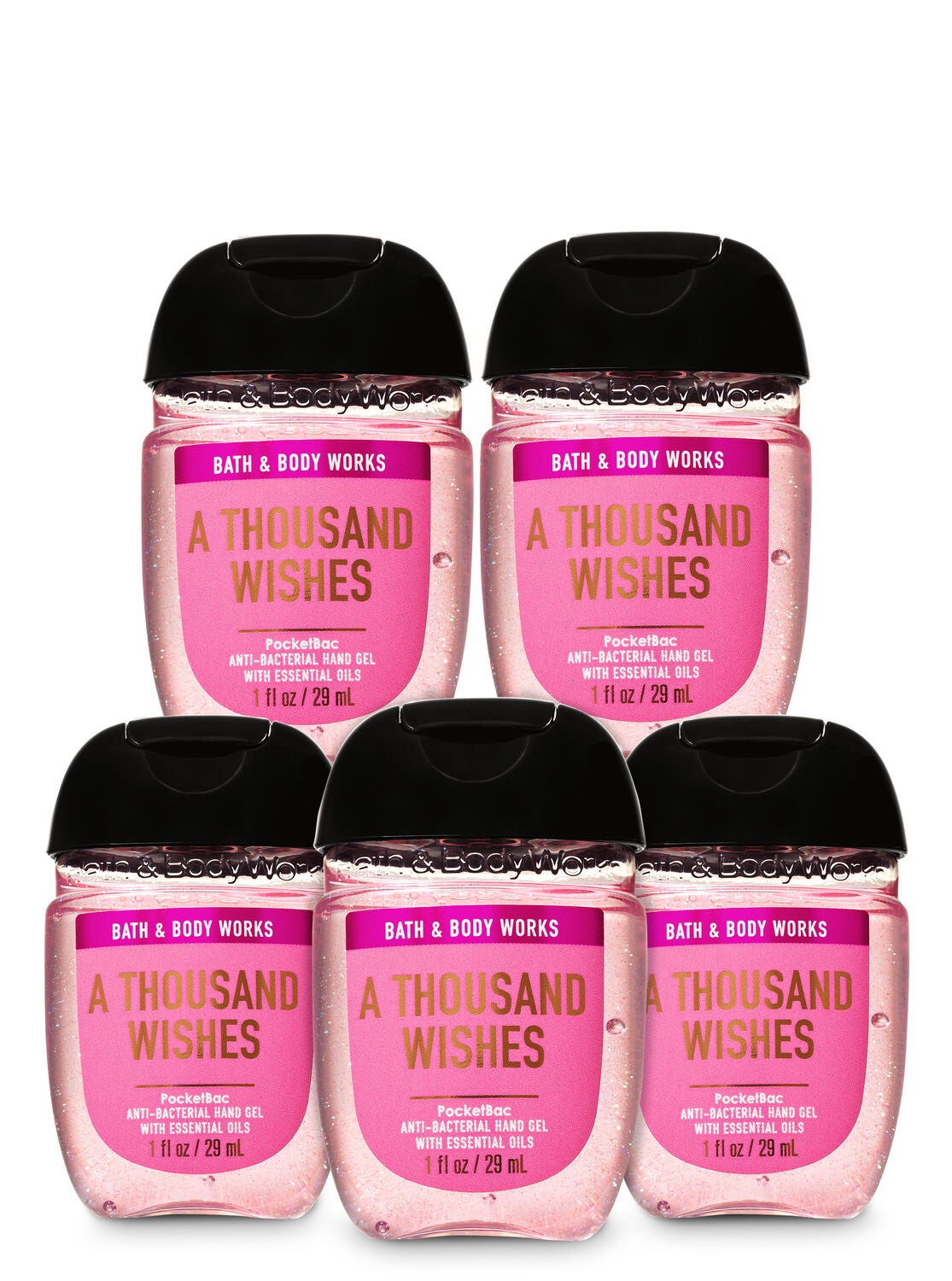 A Thousand Wishes Pocketbac Hand Sanitizer 5 Pack Bath Body Works
