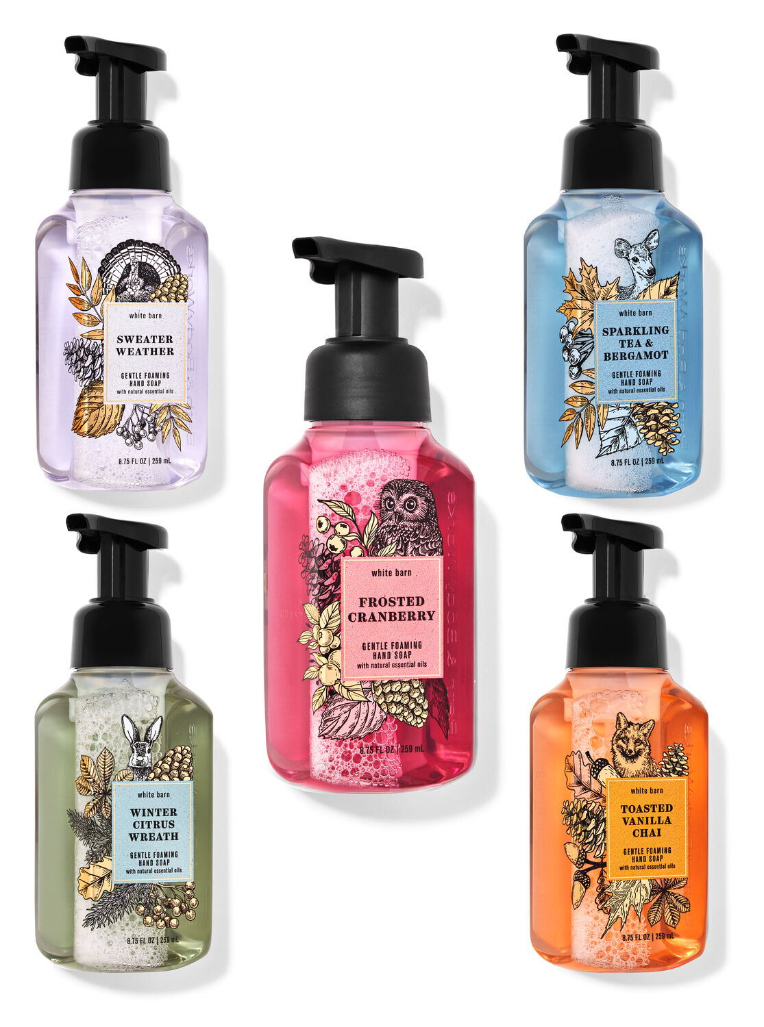 Happy Thanksgiving Gentle Foaming Hand Soap, 5-Pack
