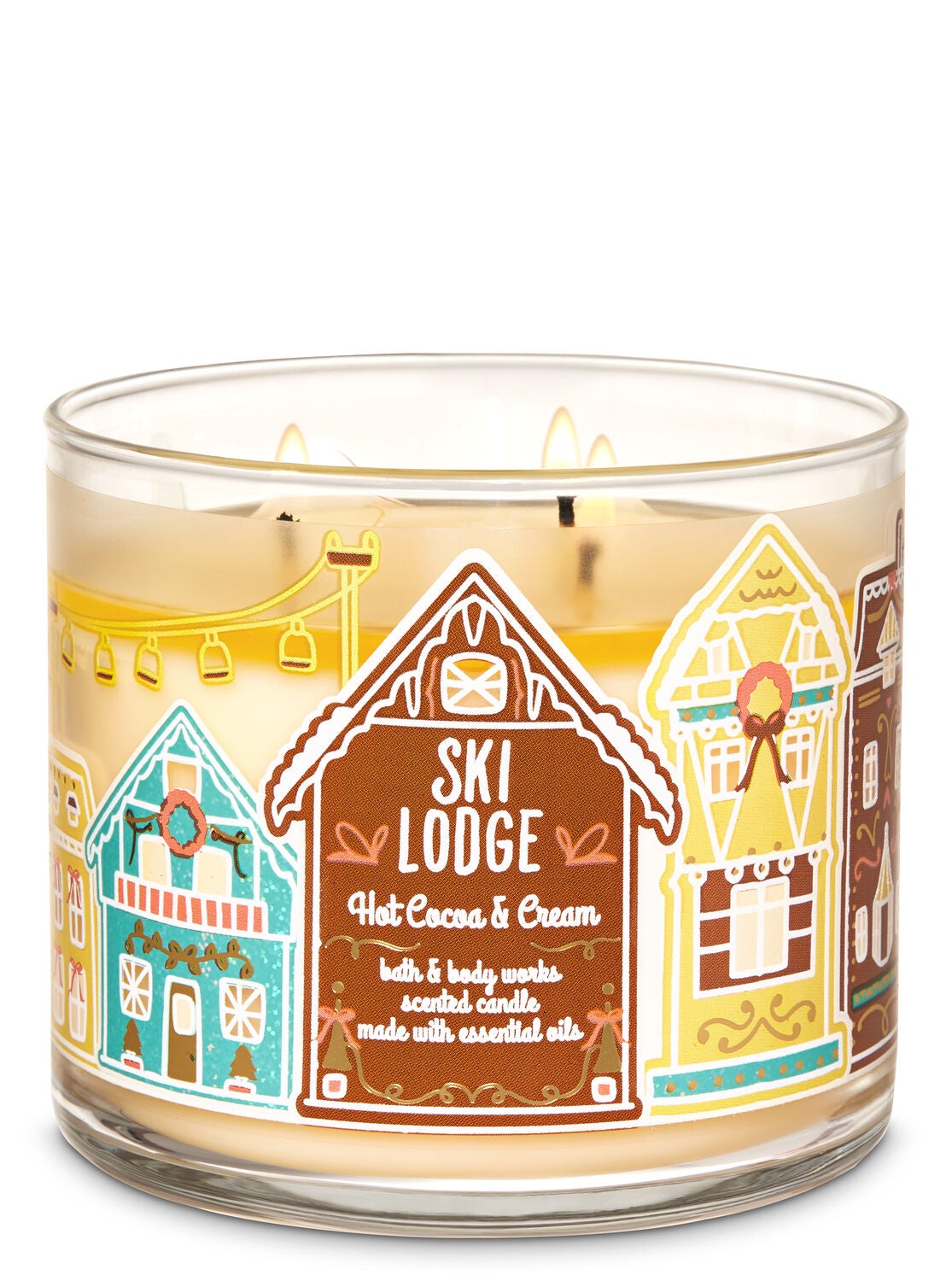 Hot Cocoa & Cream 3-Wick Candle - Bath And Body Works