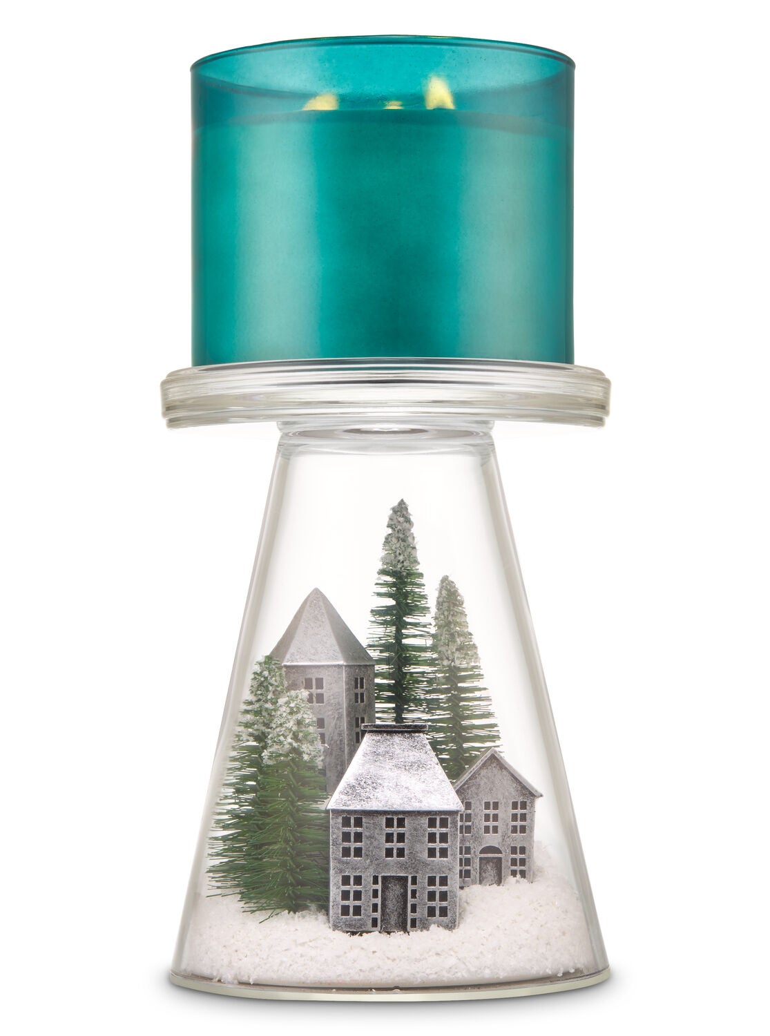 Nordic Village Glass Pedestal 3-Wick Candle Holder - Bath And Body Works