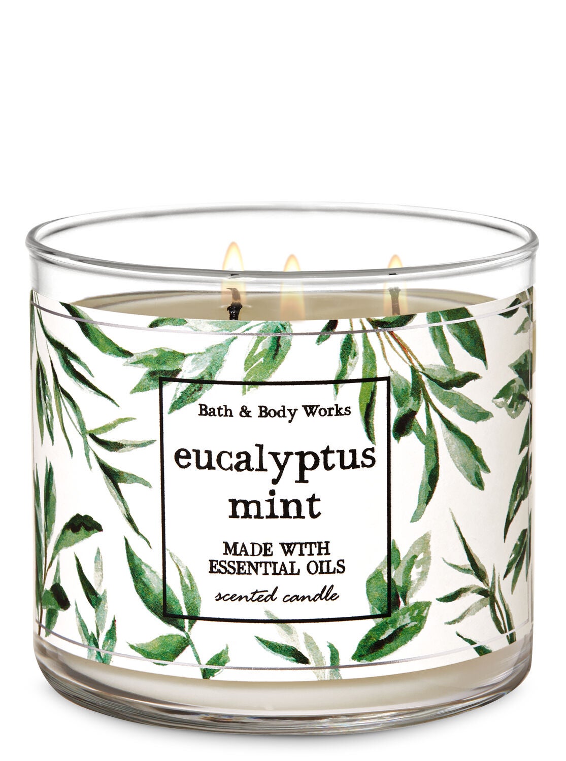 Eucalyptus Mint 3-Wick Candle - Bath And Body Works