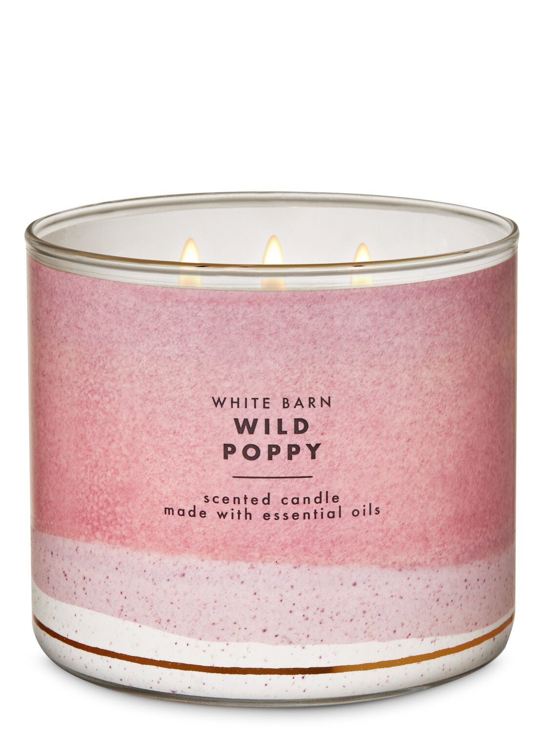White Barn Wild Poppy 3-Wick Candle - Bath And Body Works
