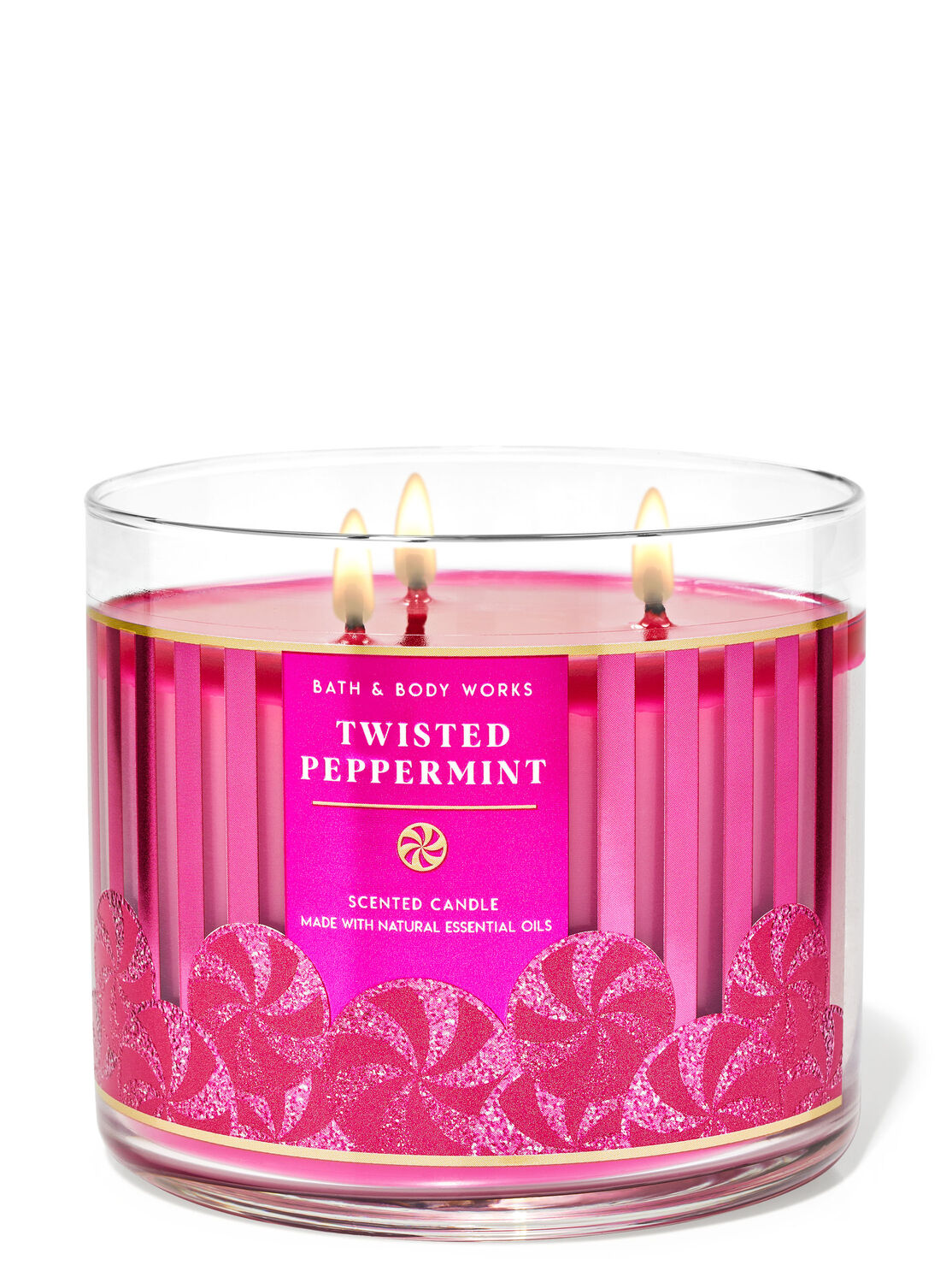 White Peppermint Scented Candle