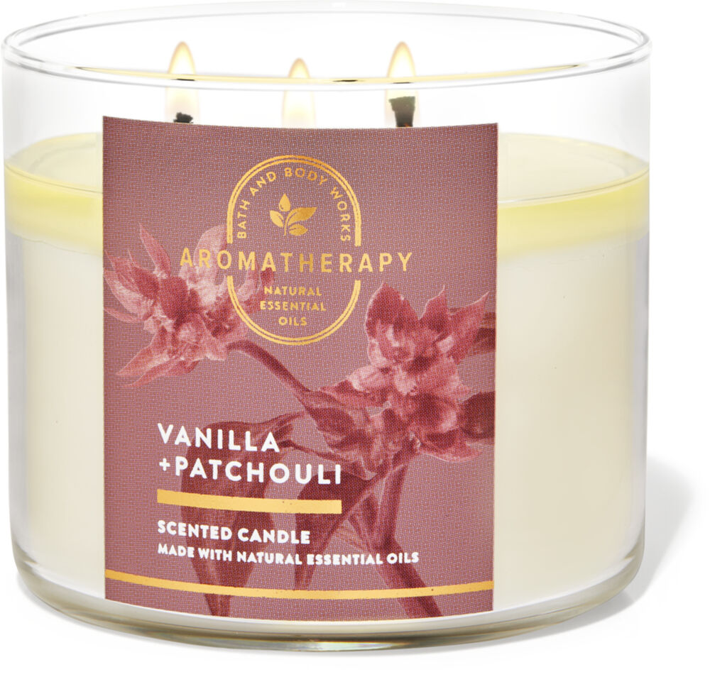 Bath And Body Works Vanilla Patchouli 3-Wick Candle 