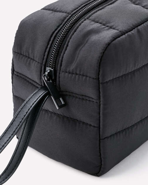 Black Puffer Cosmetic Bag
