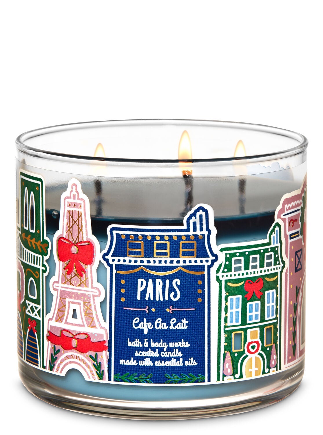Café au Lait 3-Wick Candle - Bath And Body Works