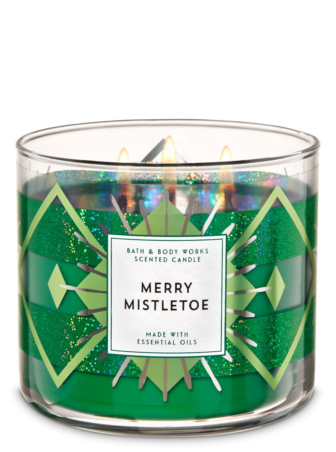 White Barn Merry Mistletoe 3-Wick Candle - Bath And Body Works