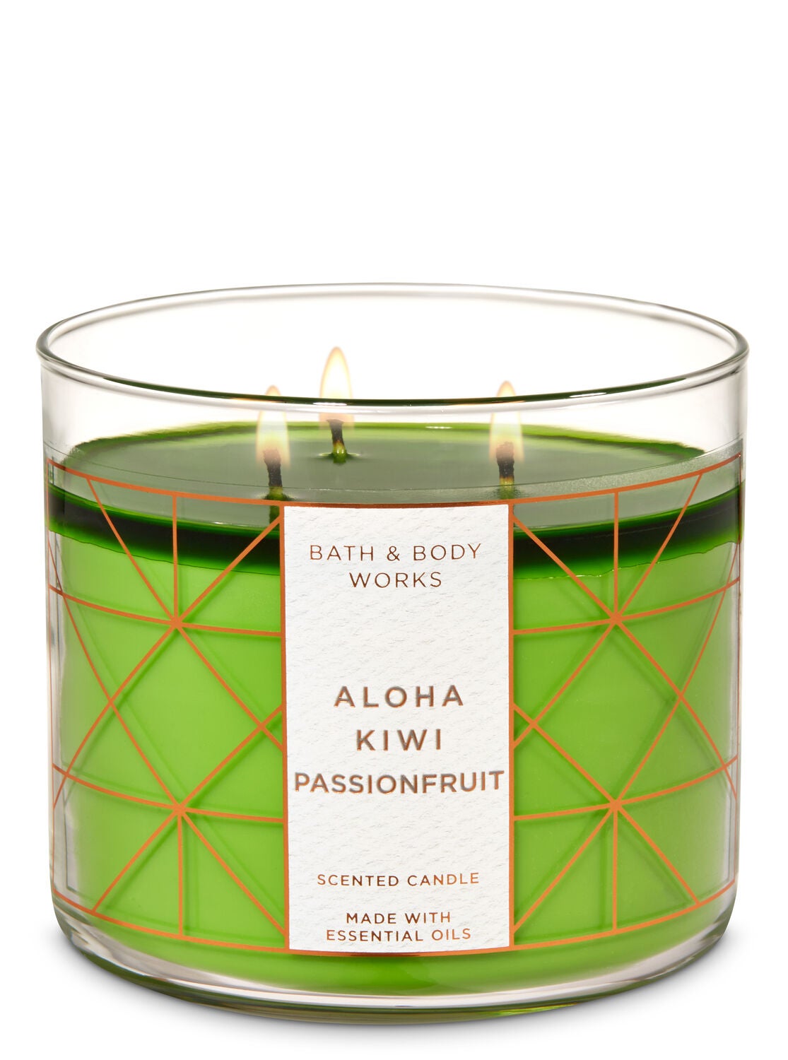 Aloha Kiwi Passionfruit 3-Wick Candle - Bath And Body Works