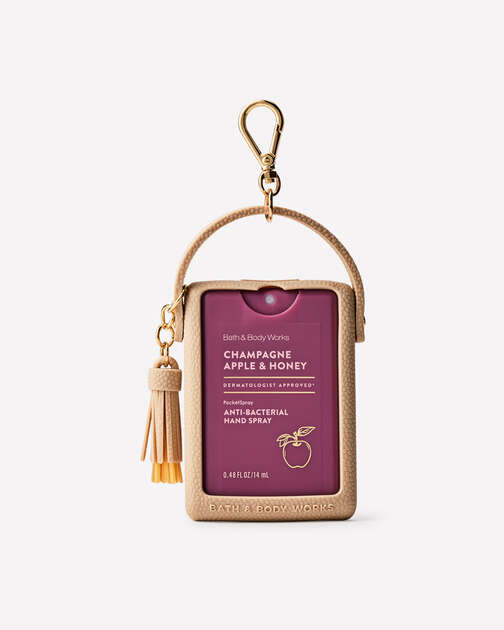 Tan Textured Holder with Strap PocketSpray Holder