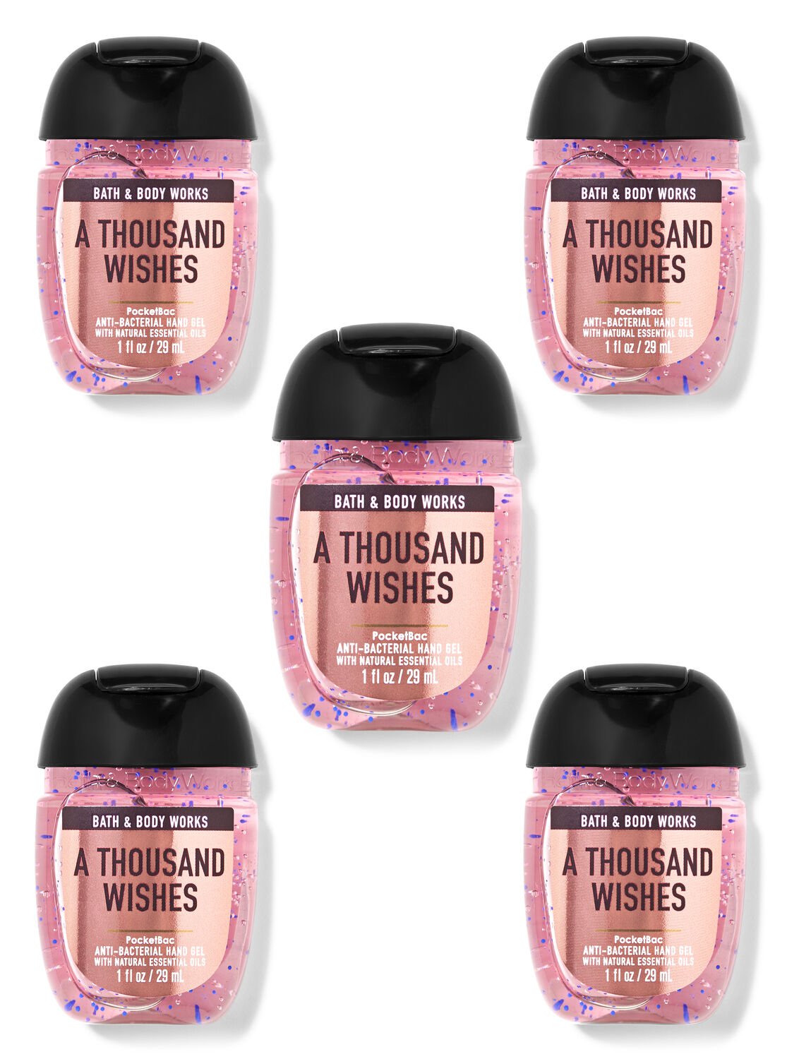 A Thousand Wishes PocketBac Hand Sanitizers, 5-Pack