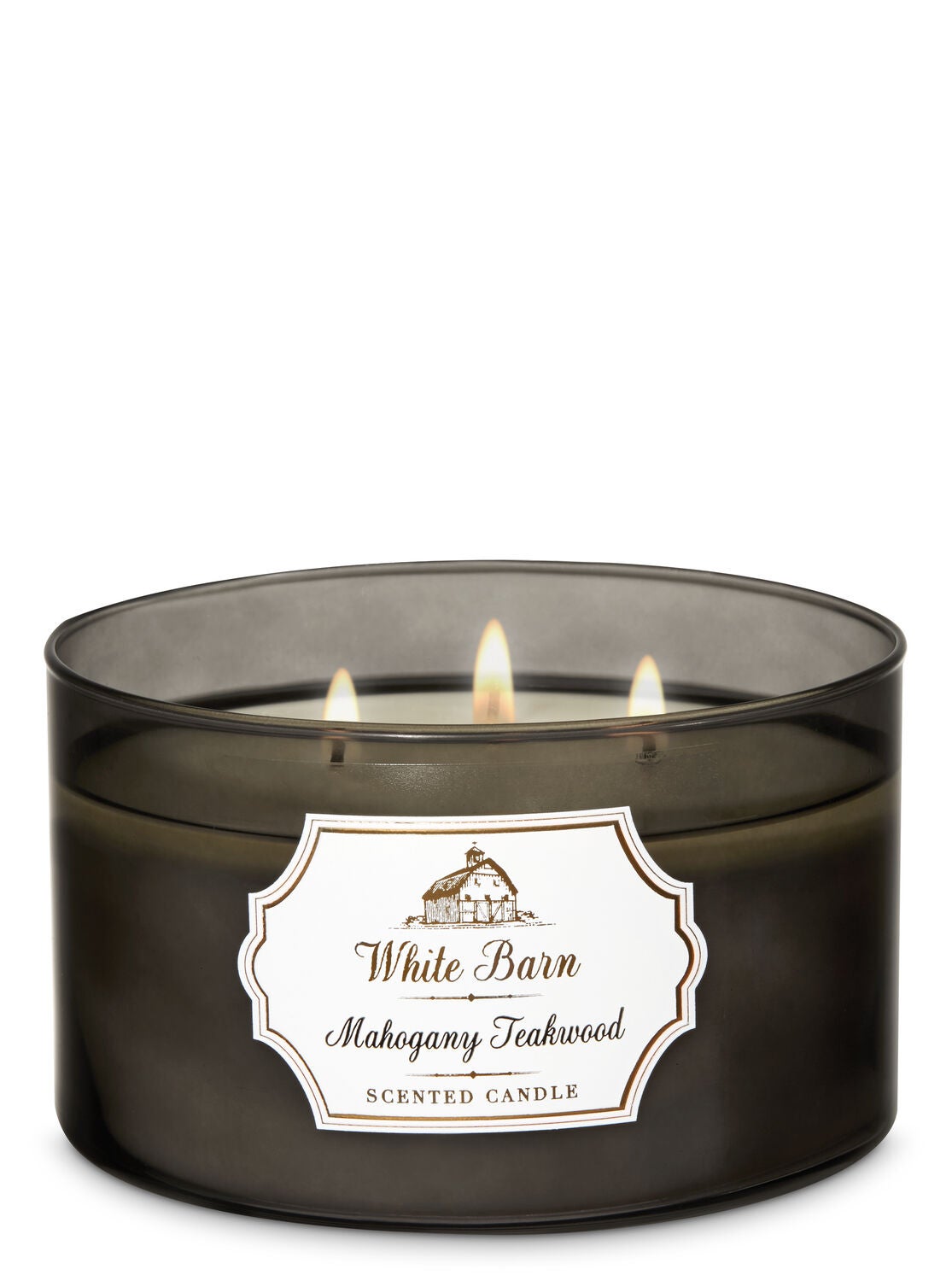 Mahogany Teakwood 3-Wick Candle - Bath And Body Works