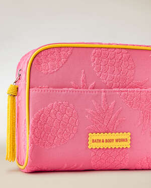 Pink Pineapple Cosmetic Bag
