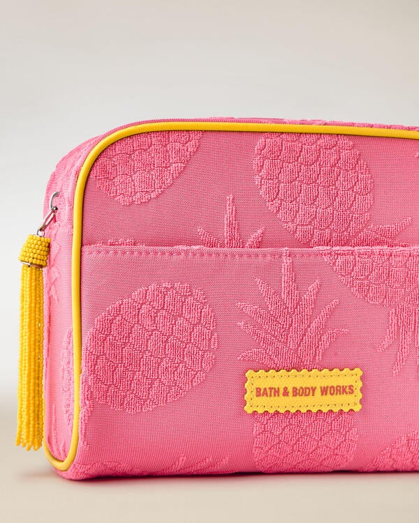 Pink Pineapple Cosmetic Bag