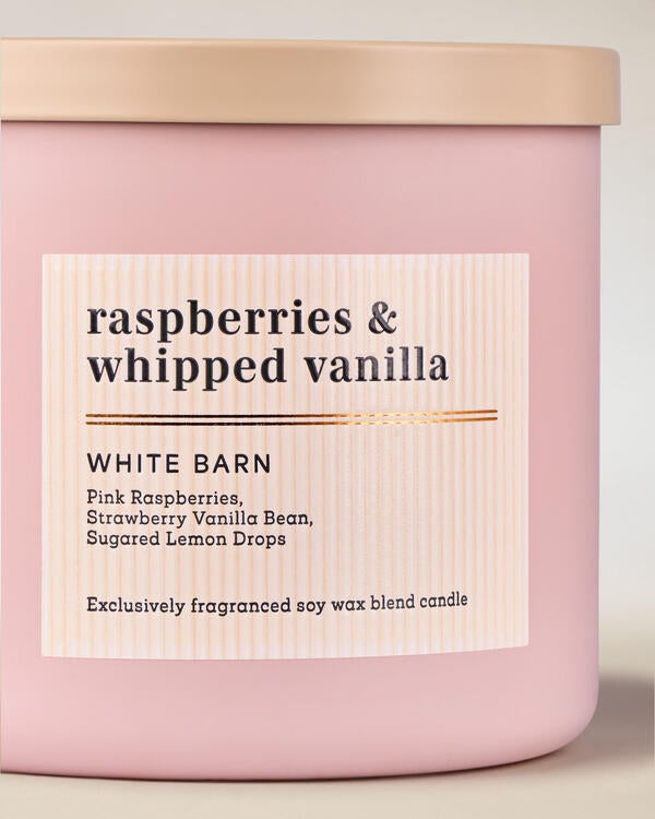 Raspberries & Whipped Vanilla 3-Wick Candle