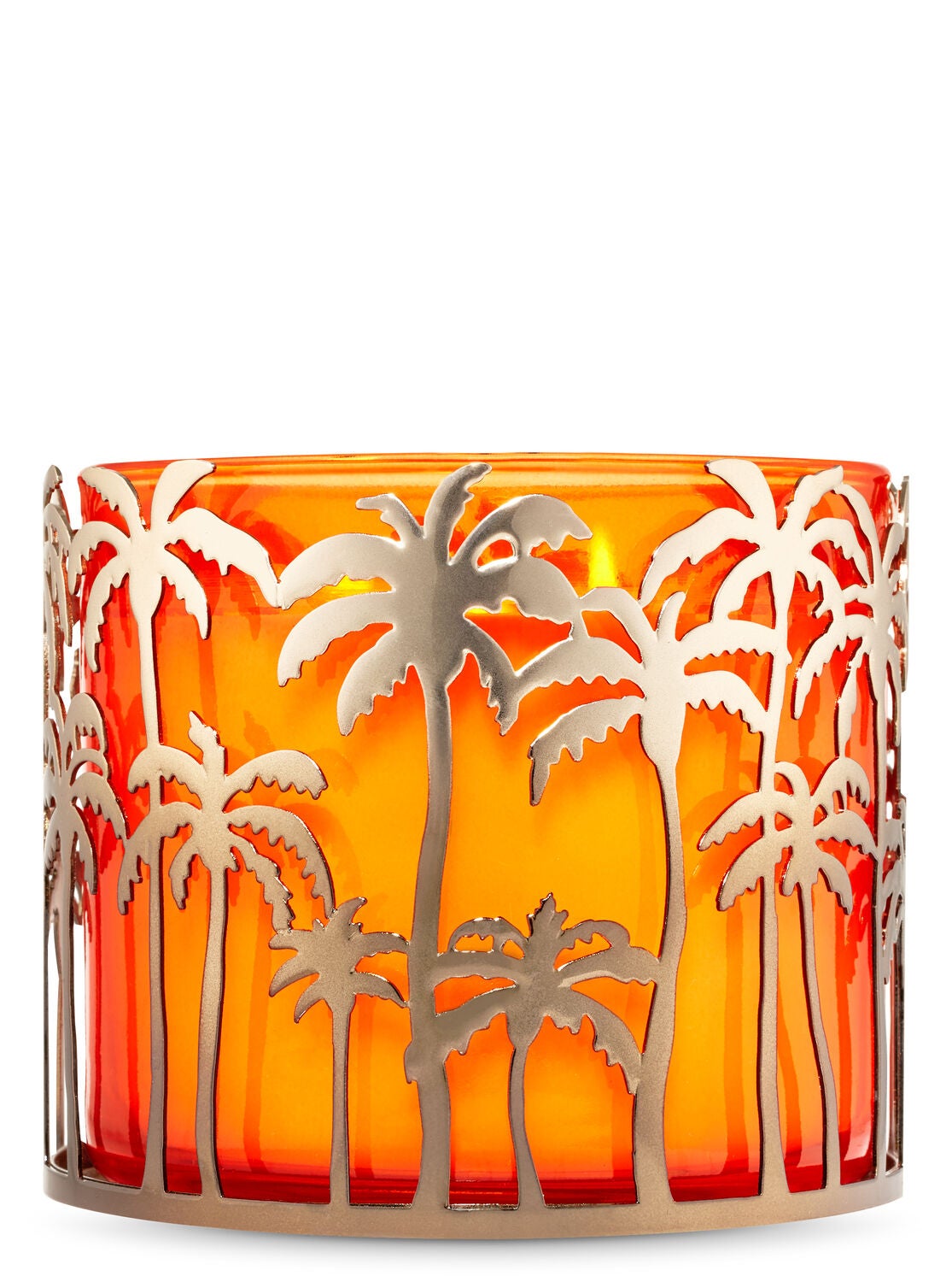 Palm Tree Skyline 3-Wick Candle Holder - Bath And Body Works