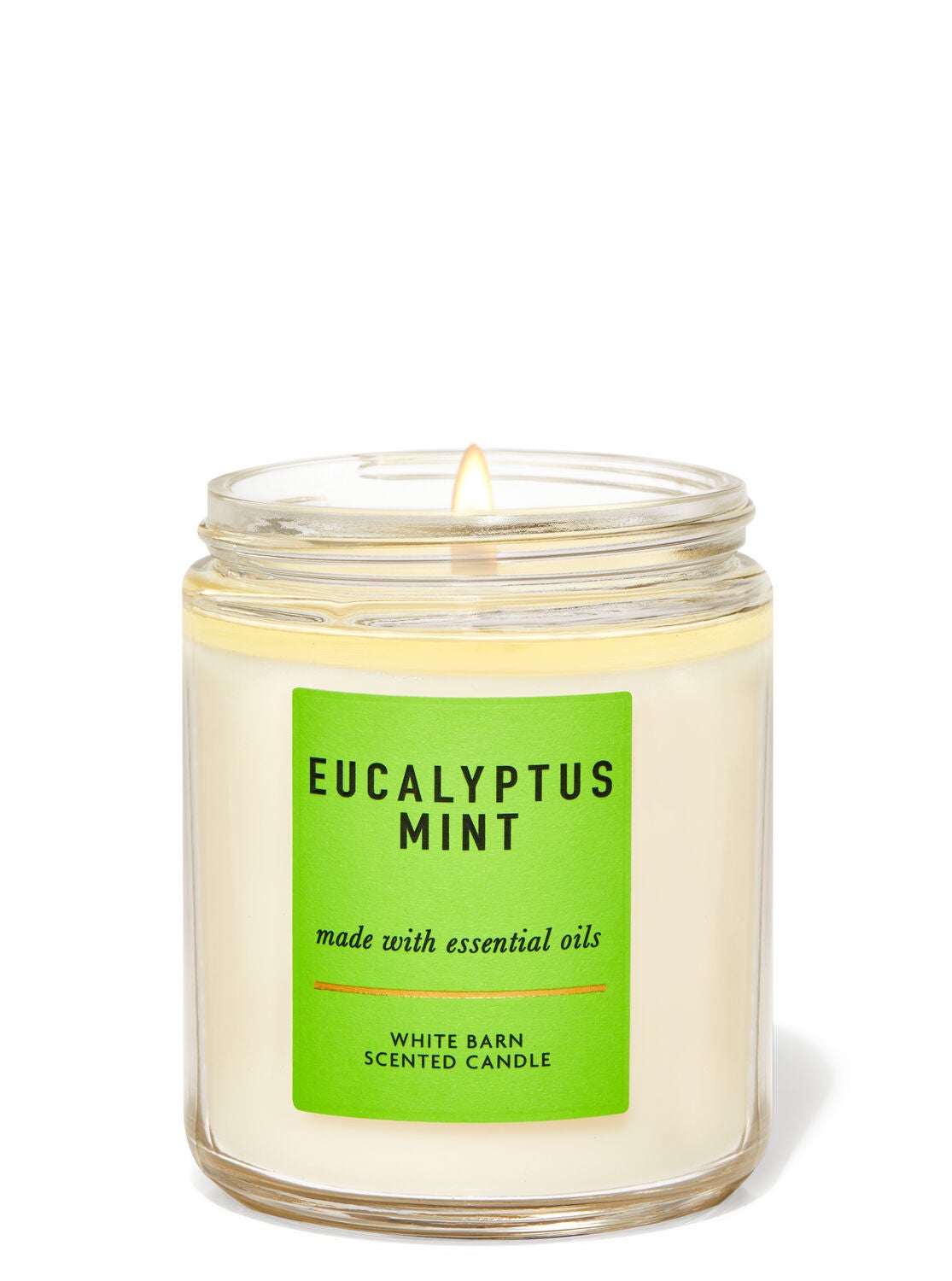 Eucalyptus Mint Single Wick Candle - Bath And Body Works