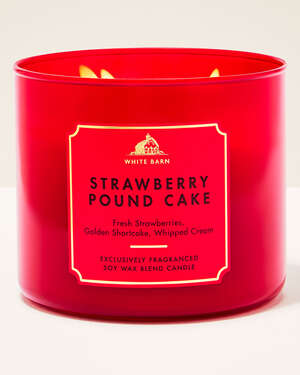 Strawberry Pound Cake 3-Wick Candle