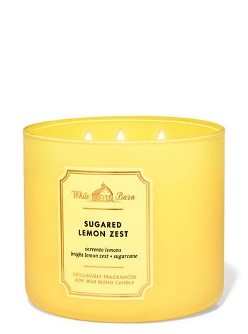 Sugared Lemon Zest 3-Wick Candle  | Bath & Body Works