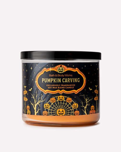 Pumpkin Carving 3-Wick Candle