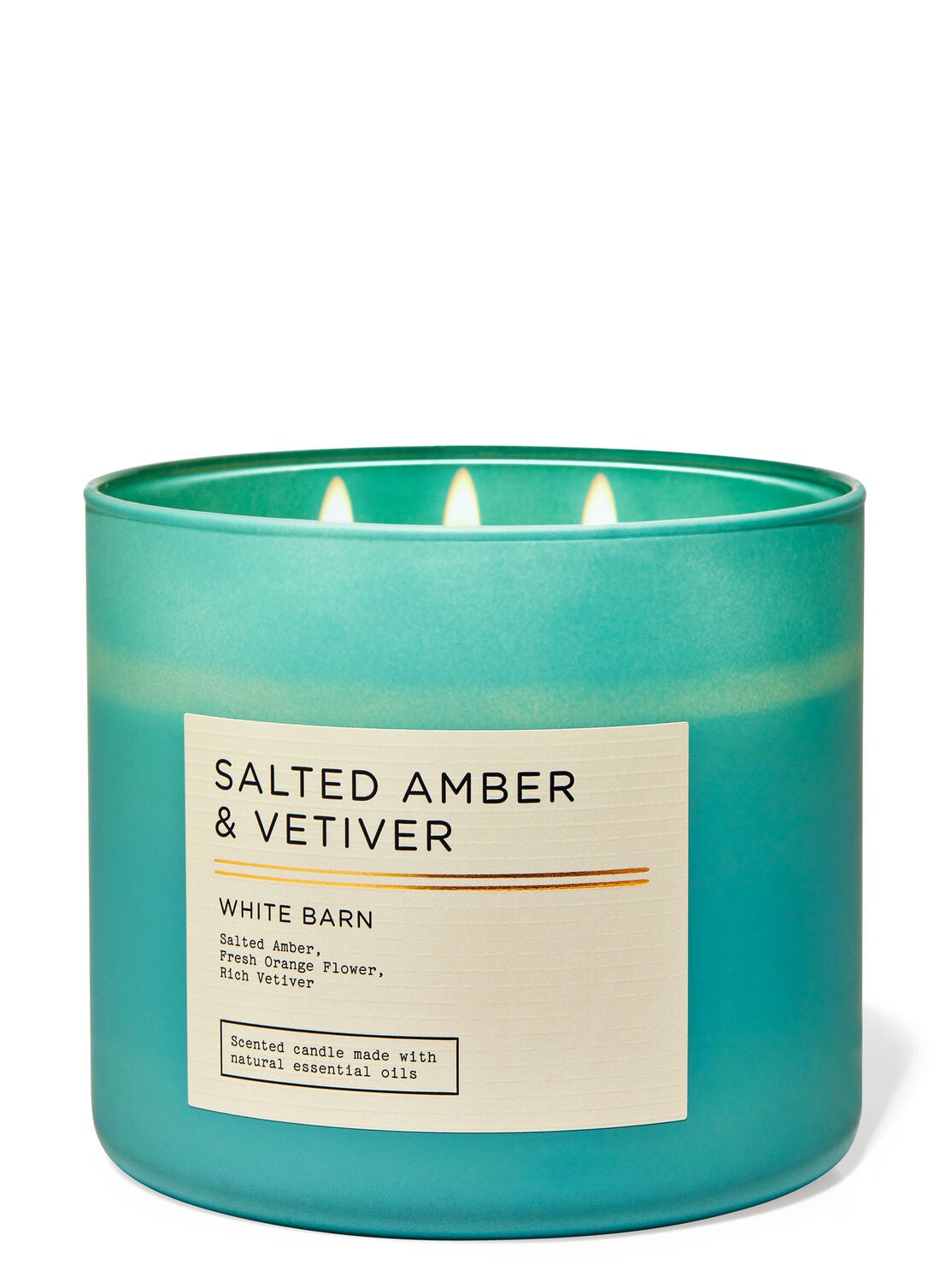 Salted Amber & Vetiver 3-Wick Candle