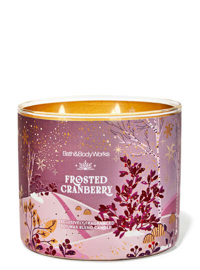 Frosted Cranberry 3-Wick Candle