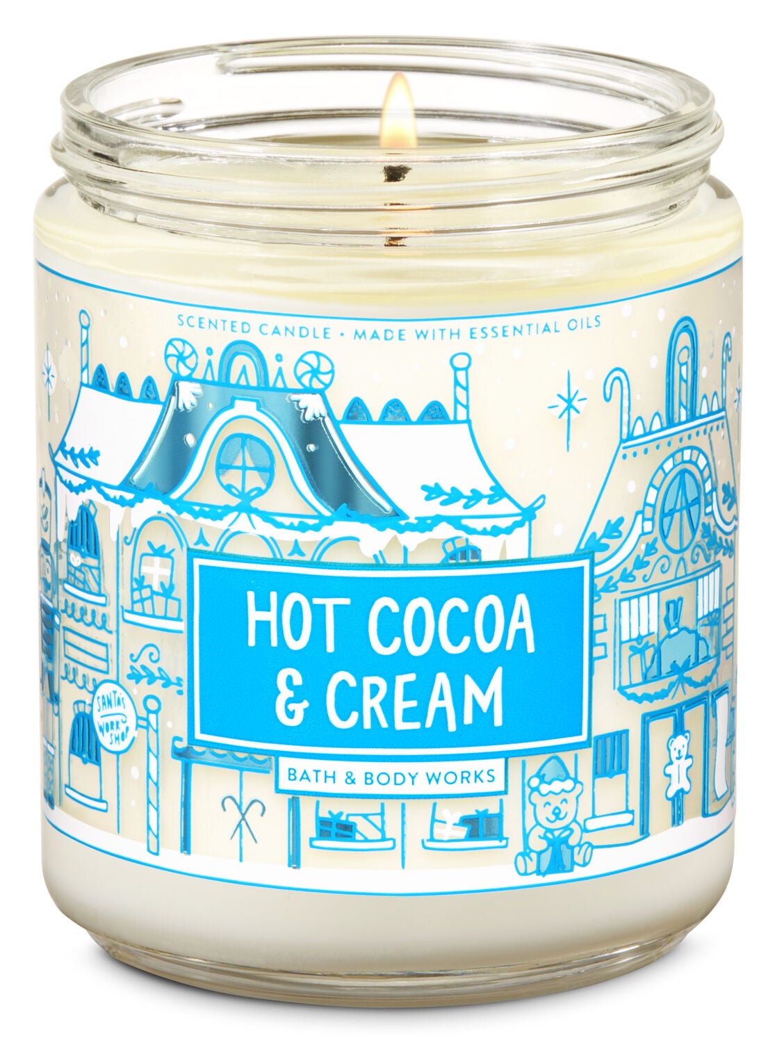 Hot Cocoa & Cream Single Wick Candle - Bath And Body Works