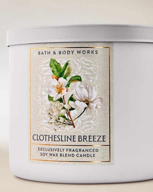 Clothesline Breeze 3-Wick Candle
