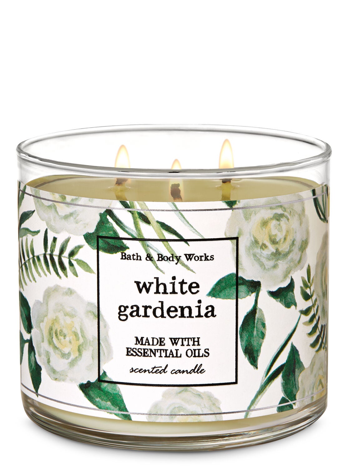 White Gardenia 3-Wick Candle - Bath And Body Works