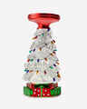 Christmas Tree Water Globe 3-Wick Candle Holder