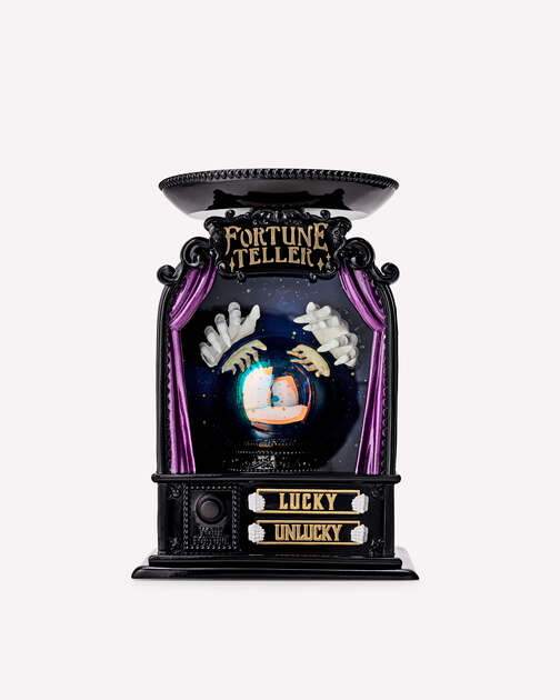 Light-up Glow-in-the-Dark Fortune Telling Pedestal 3-Wick Candle Holder
