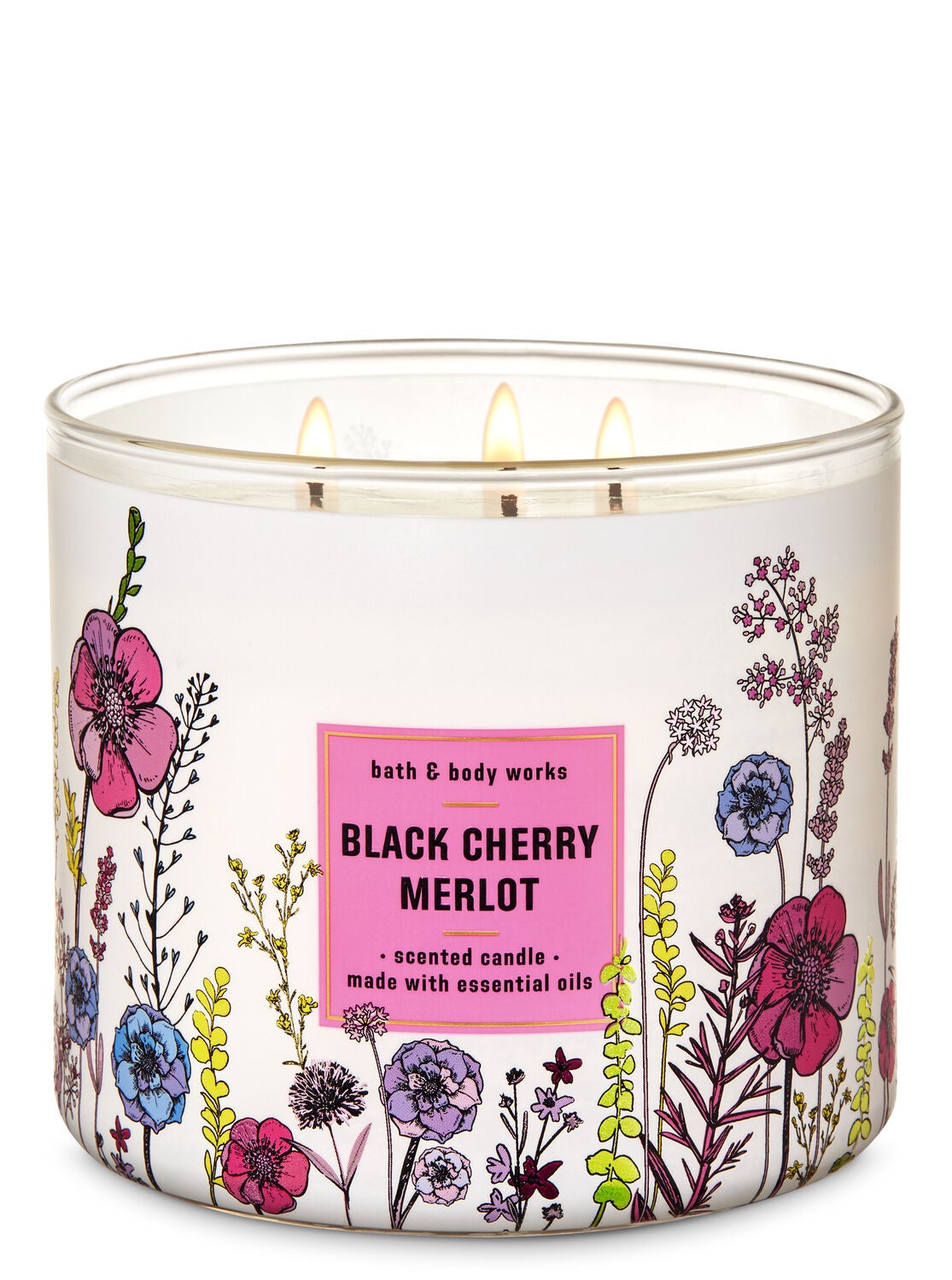 Black Cherry Merlot 3-Wick Candle - Bath And Body Works