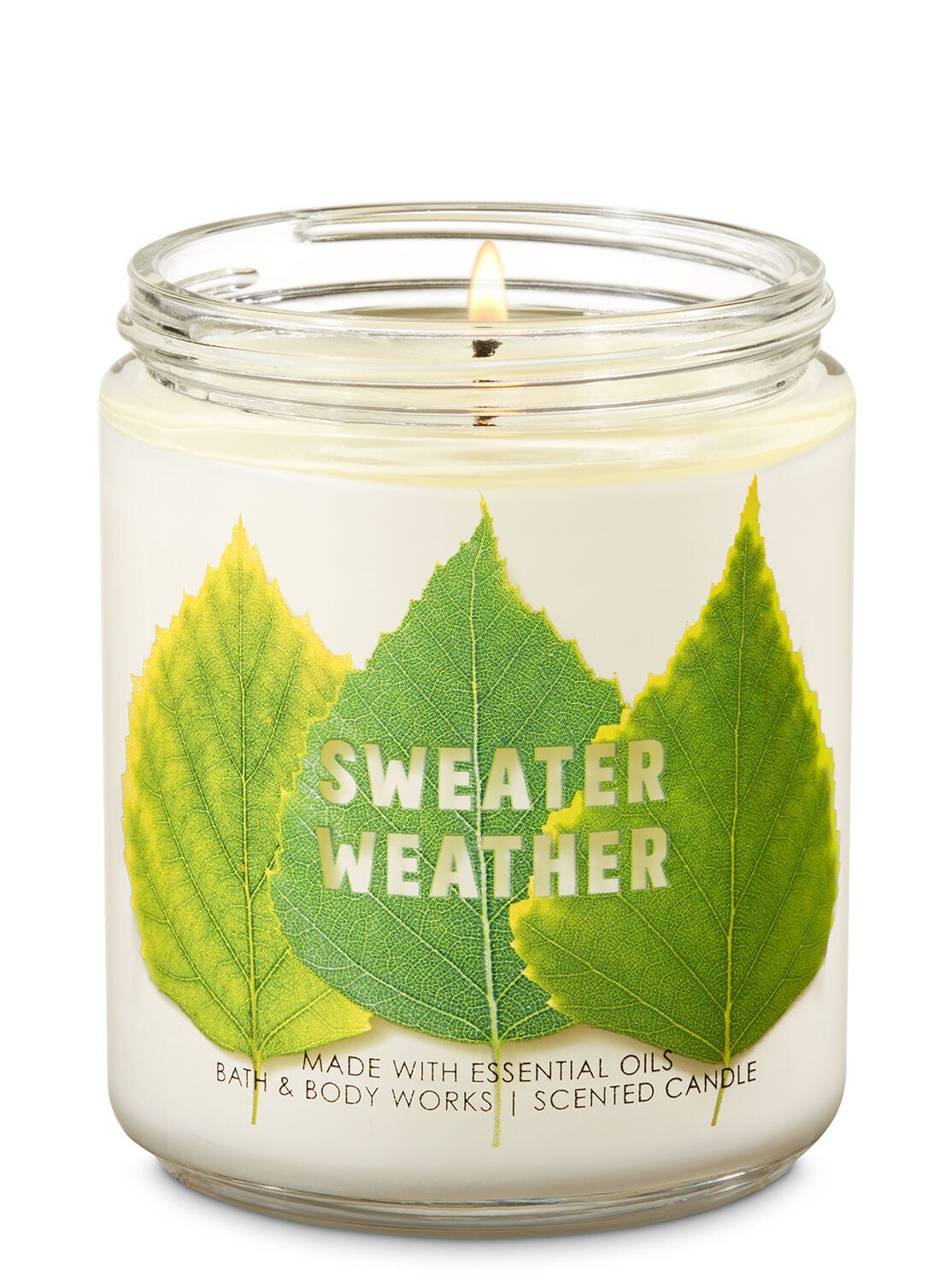 Sweater Weather Single Wick Candle - Bath And Body Works
