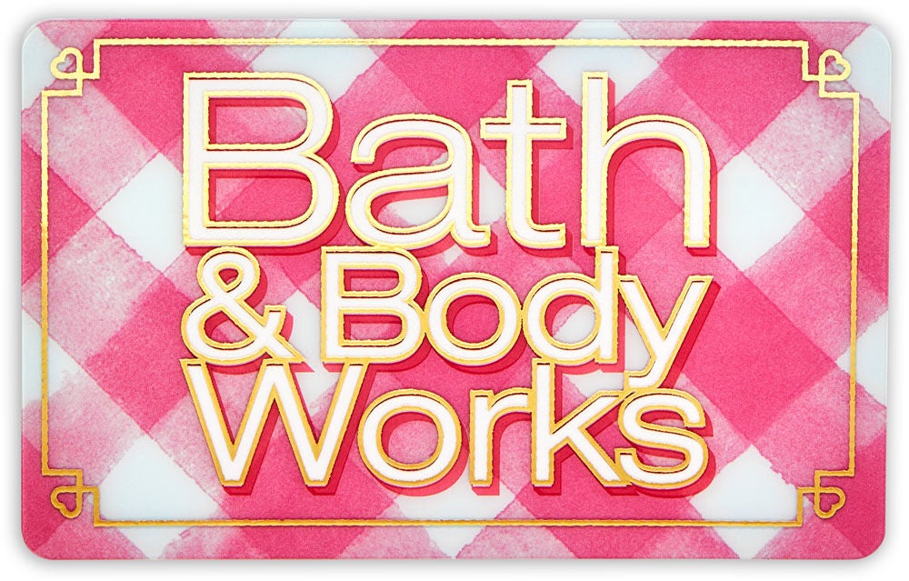 Bath and body top works gift cards