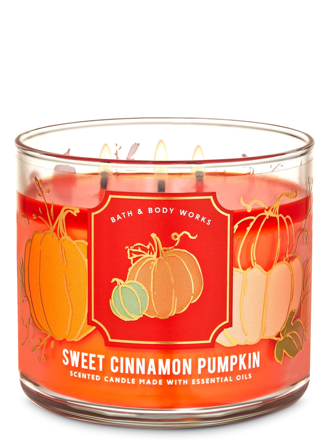 Sweet Cinnamon Pumpkin 3-Wick Candle - Bath And Body Works