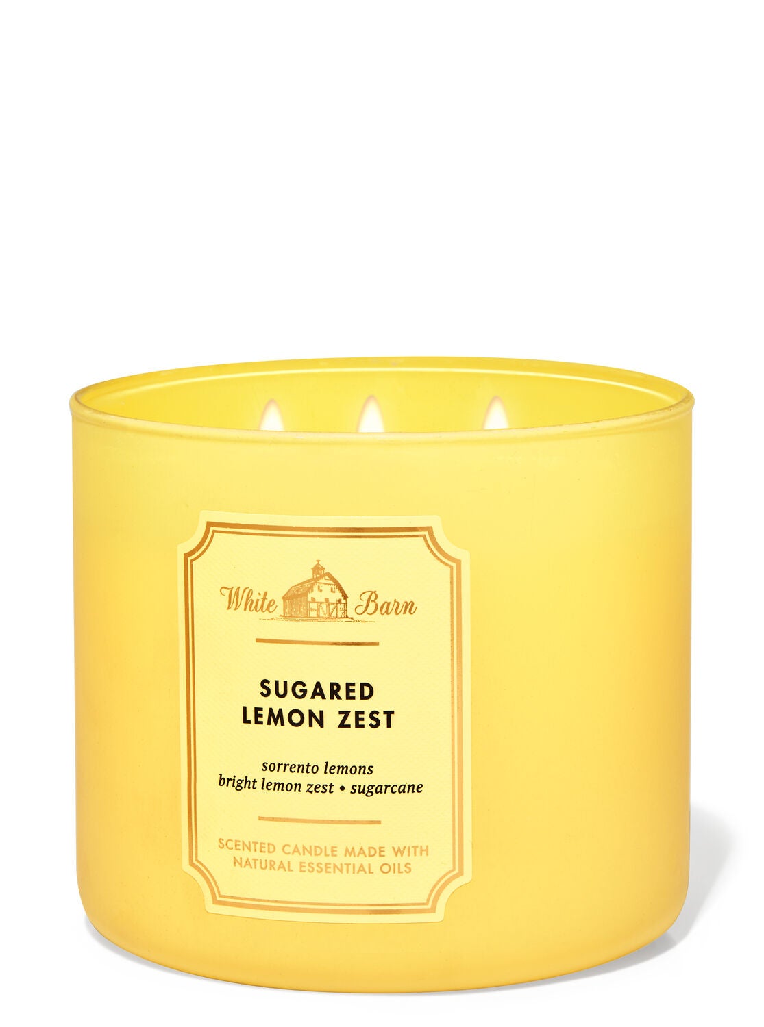 Lemon candle hot sale