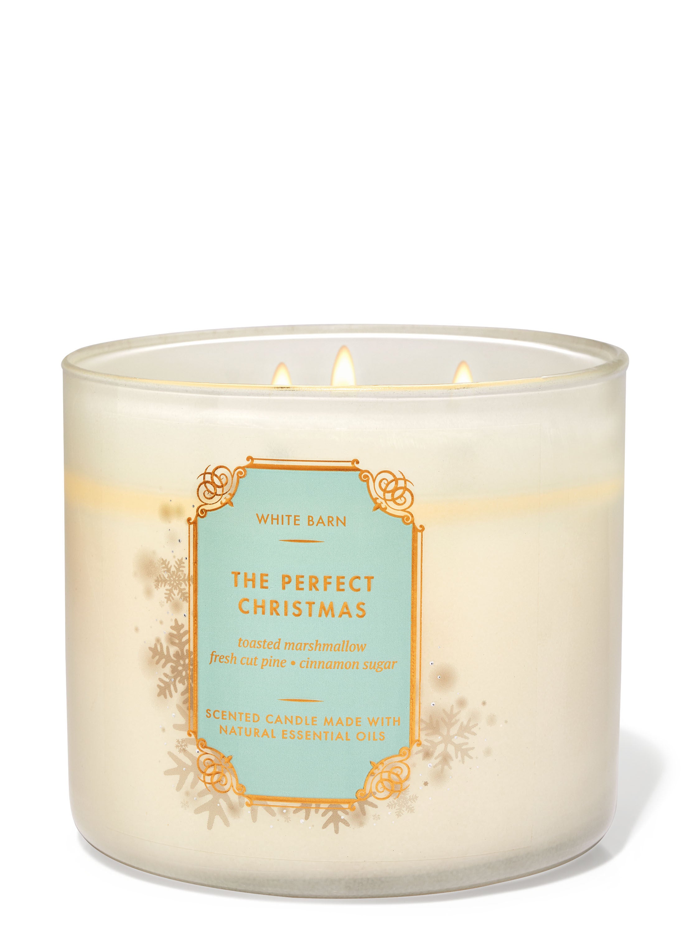 🎅The Perfect Christmas White Barn, Bath & Body Works 3-wick Scented Candle