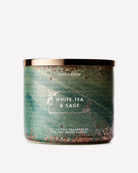 White Tea & Sage 3-Wick Candle