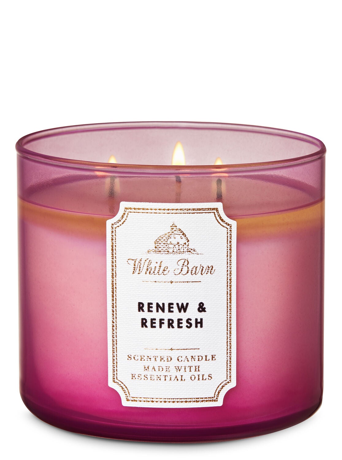 White Barn Renew & Refresh 3-Wick Candle - Bath And Body Works