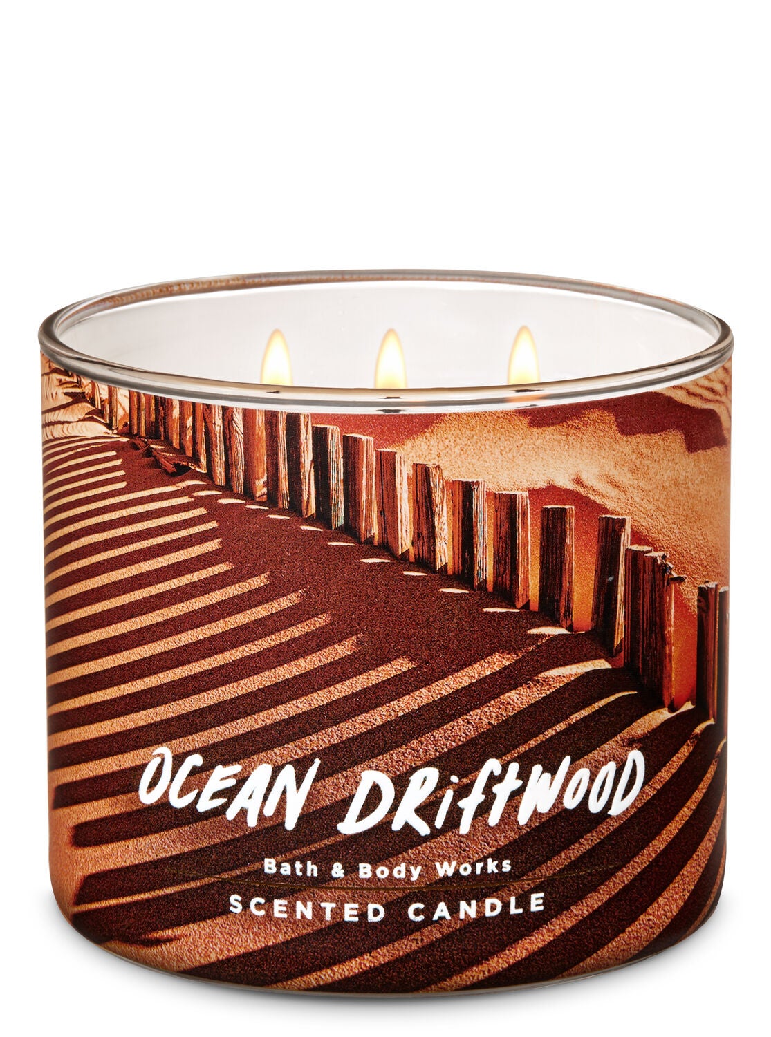 Ocean Driftwood 3-Wick Candle - Bath And Body Works
