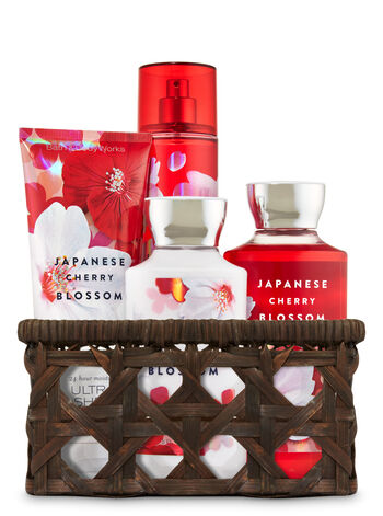 Japanese Cherry Blossom Basket of Favorites Gift Kit