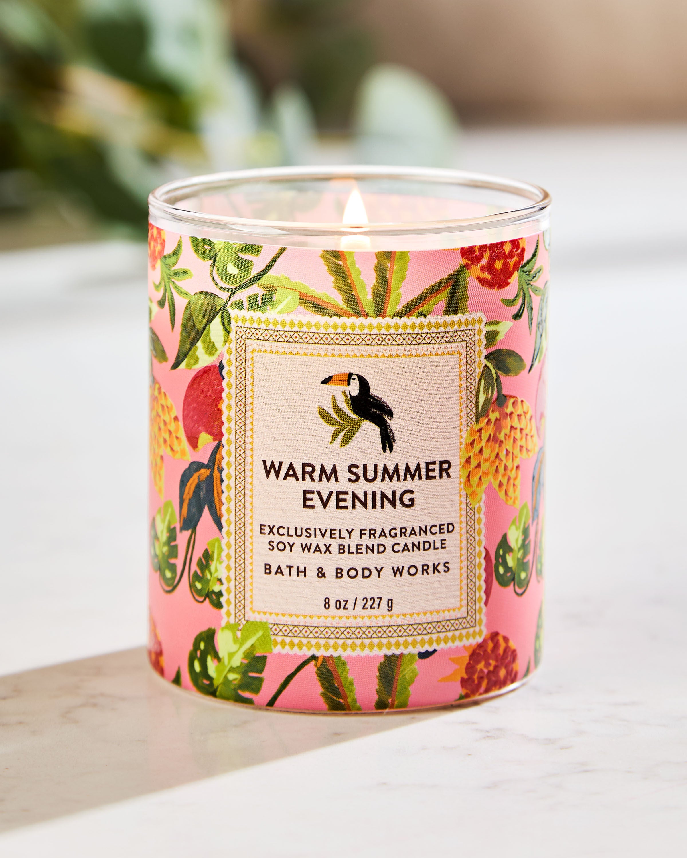 Warm Summer Evening Single Wick Candle | Bath & Body Works
