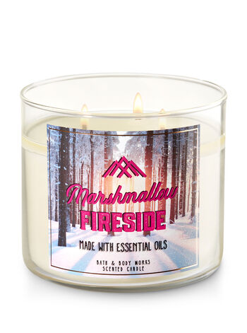  Marshmallow Fireside 3-Wick Candle - Bath And Body Works